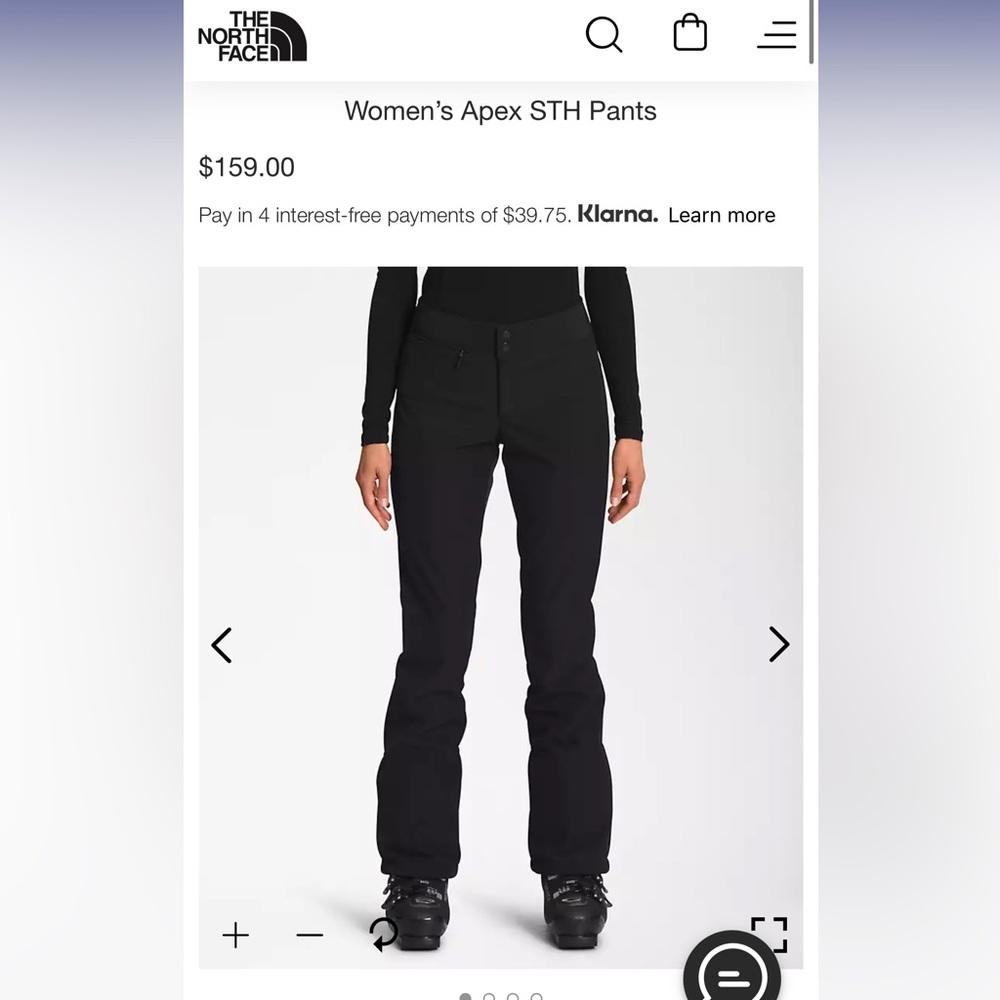 North Face Black Womens Apex STH Pants